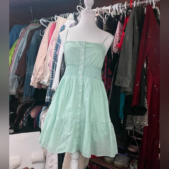 mint green summer dress - Picture 3 of 4